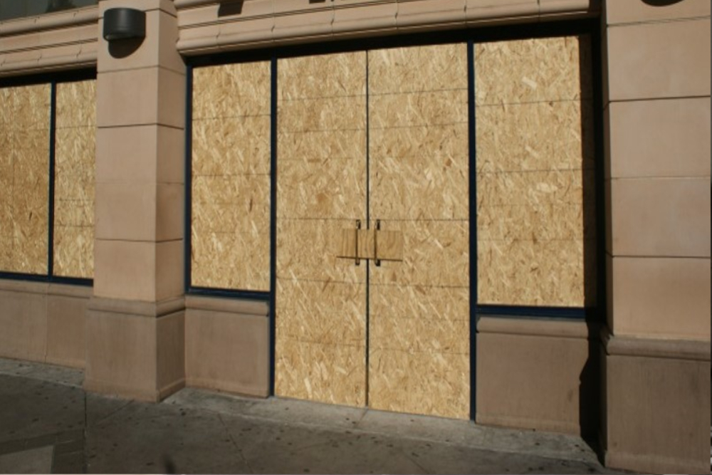 Boarding Up in Belmont, South Sutton, SM2